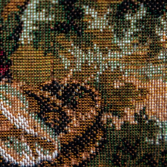 Vintage Aubusson French Tapestry Wall Art Of Pastoral Scene - Picture 5 of 7